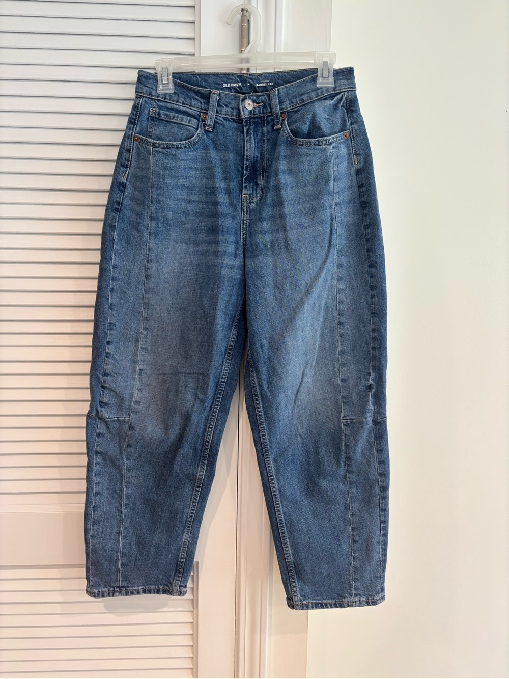 Old Navy Blue Denim Barrel Leg Jeans